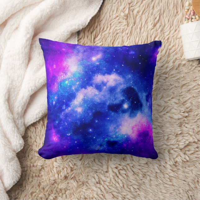 Almofada Padrão de exploração de nebulosa vibrante (Cobertor)