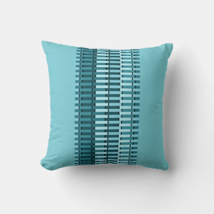 Almofada Padrão de faixa de Abstrato Na moda moderno azul-l