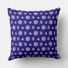 Almofada Padrão de Floco de Neve