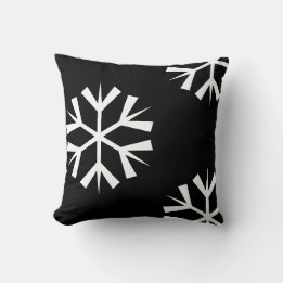 Almofada padrão de FLoco de neve branco