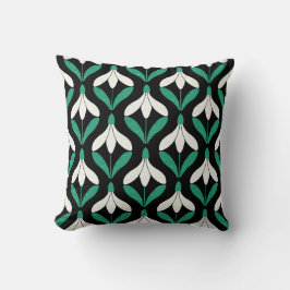 Almofada Padrão de floco de neve Retro Scandi Mid Century M
