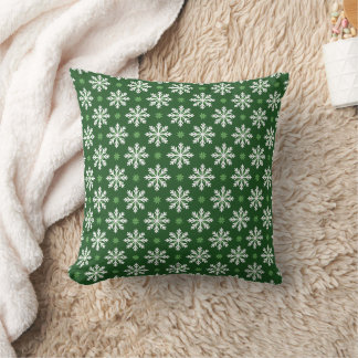 Almofada Padrão de Floco de Neve Simples de Cor Personaliza