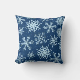 Almofada Padrão de flocos de neve