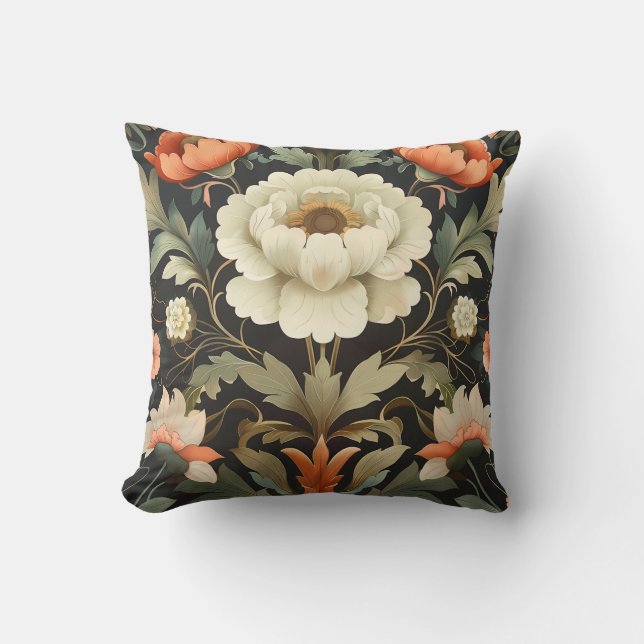 Almofada Padrão de Flor Colorido (Frente)