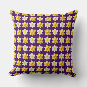Almofada Padrão de Flor Daffodil
