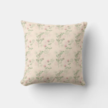 Padrão de Flor Verde Rosa Y2K 70s Rosa Verde