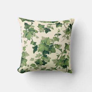 Almofada Padrão de Folhas de Ivy em Torção