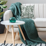 Almofada Padrão de Folhas de Oásis Moderna de Aquarela Trop<br><div class="desc">Padrão de Folhas de Oásis Moderna de Aquarela Tropical</div>