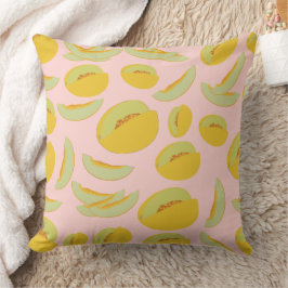 Almofada Padrão de Fruta dos Melões de Honeydew