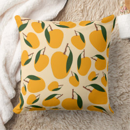 Almofada Padrão de Fruta Mango Summer