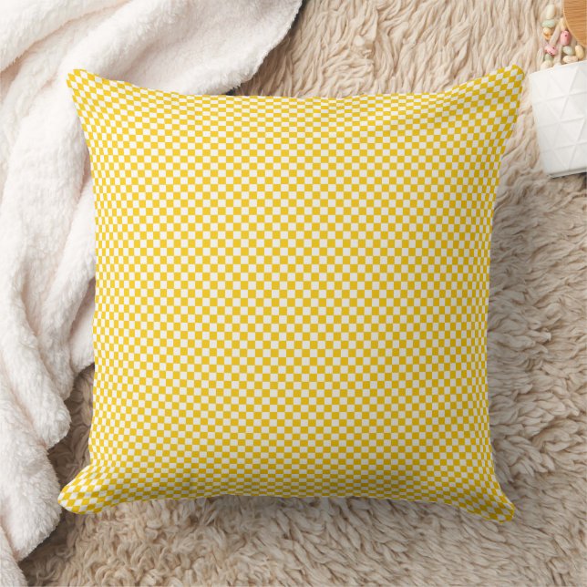 Almofada Padrão de Grade Xadrez Micro (Cobertor)