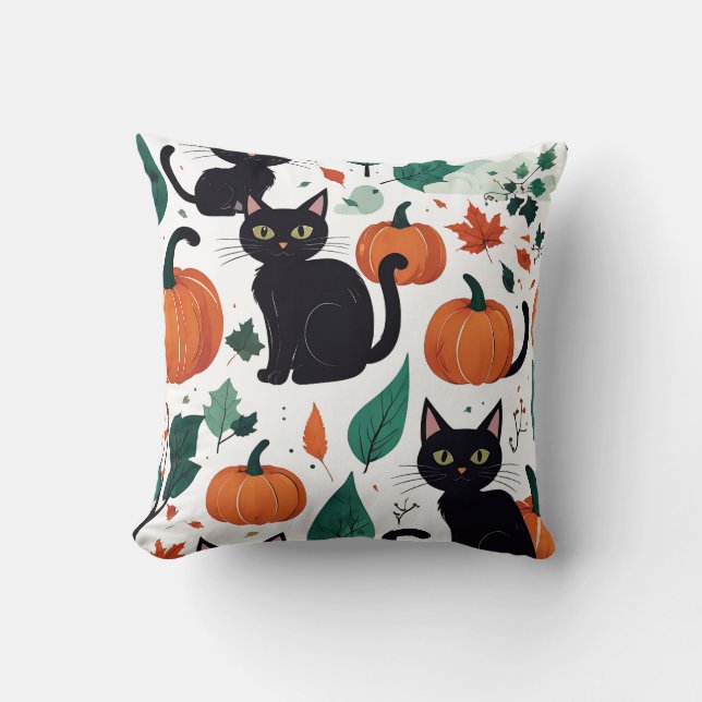 Almofada Padrão de Halloween (Frente)