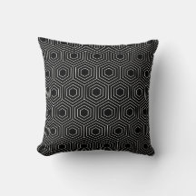 Padrão de Hexágono Geométrico | Preto e branco