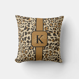 Almofada Padrão de Impressão Animal Personalizado Leopardo