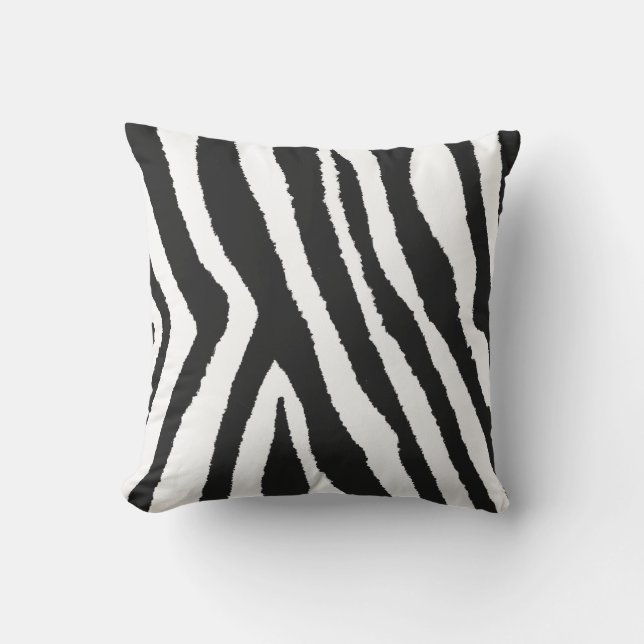 Almofada Padrão de Impressão de Animais de Trendy Zebra Sem (Frente)