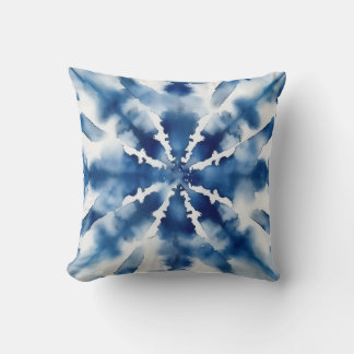 Almofada Padrão de Intermitência de Cor de Água Azul