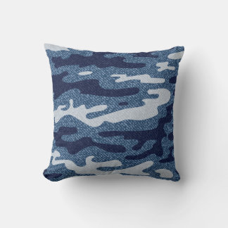 Almofada Padrão de Jeans Denim Detectados por Camuflagem