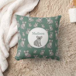 Almofada Padrão de Koala Cute Personalizado