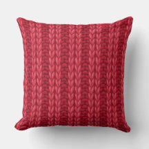 Padrão de Lã de Tricô Vermelho de Inverno