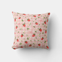 Padrão de Laço de Morango com Xadrez Rosa