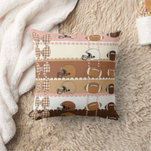 Almofada Padrão de Leopardo de Futebol Coquette (5)