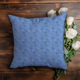 Almofada Padrão de linha geométrica do círculo de vinheta a