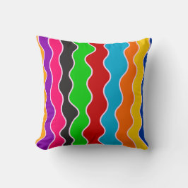 Almofada Padrão de linhas verticais retrorreflectoras color