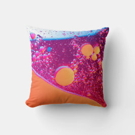 Almofada Padrão de mancha de óleo de abstrato - Moderno iri