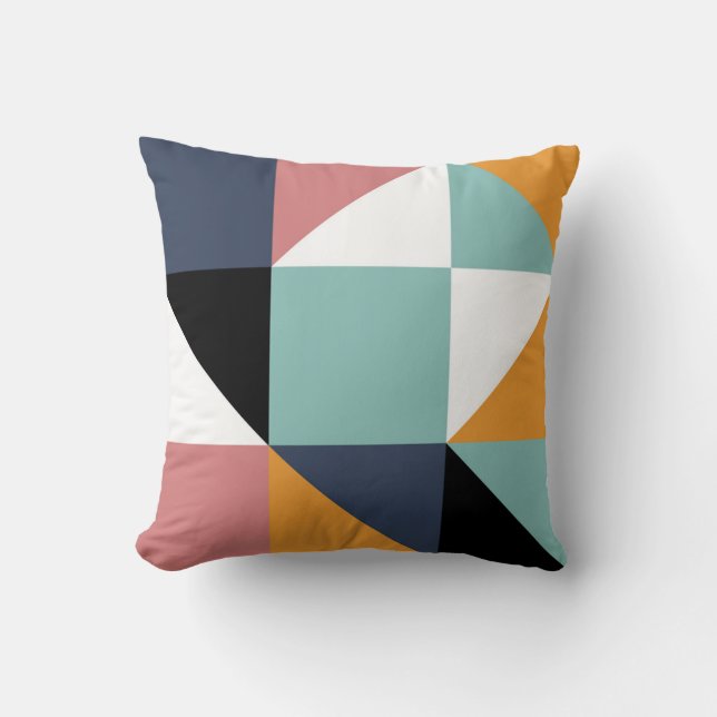 Almofada Padrão de mosaico hidráulico (Frente)