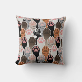 Almofada Padrão de muitas patas de gatos