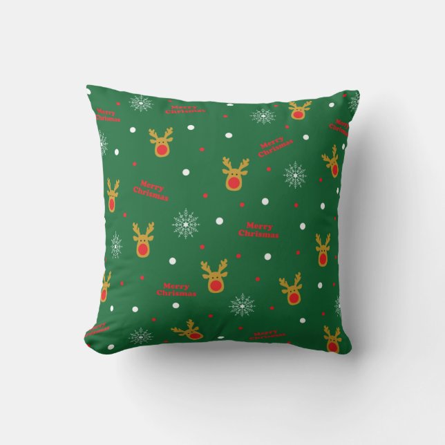 Almofada Padrão de Natal (Frente)
