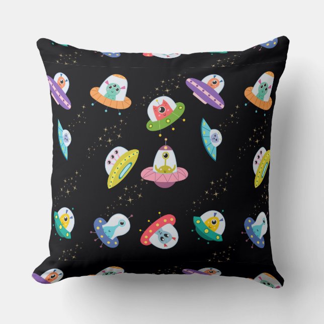 ALMOFADA PADRÃO DE NAVIOS OVNIS (Frente)