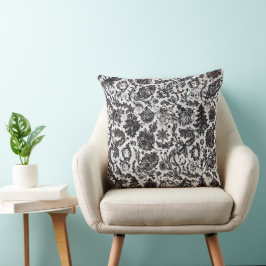Almofada Padrão de ornamento floral de Natal elegante desig