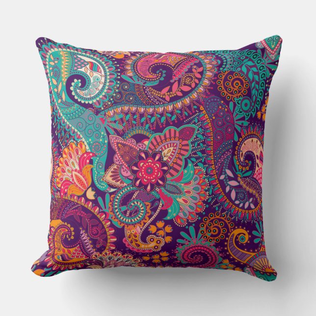 Almofada Padrão de Paisley (Frente)