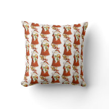 Padrão de Papai Noel e Gatos Caprichosos