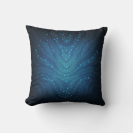 Almofada Padrão de Pele Alien Azul Bioluminescente - Avatar