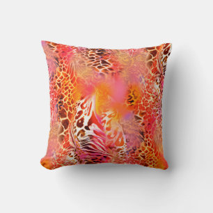 Almofada padrão de pele leopardo leopardo leopardo,abstrato