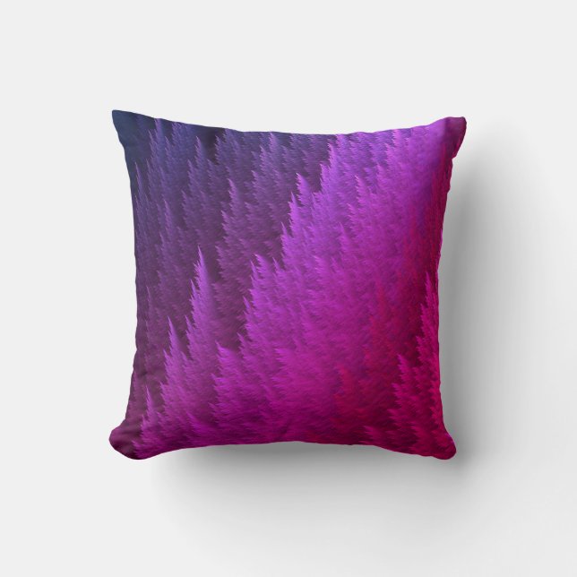 Almofada Padrão de pena Tye Dye roxo rosa (Frente)