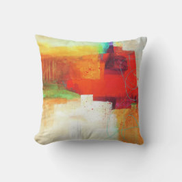 Almofada Padrão de pintura elegante e abstrato e colorido