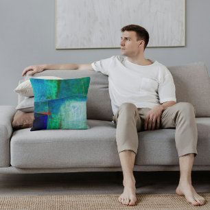 Almofada Padrão de pintura elegante e abstrato e colorido