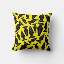 Almofada Padrão de plugues de bumbum preto