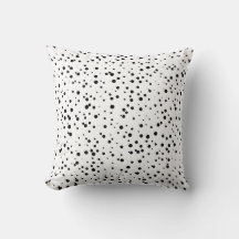 Padrão de Pontos de Confetti em Preto e Branco