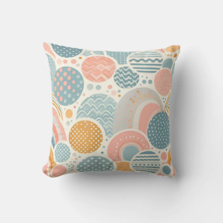 Almofada Padrão de Portas Geométricas Reproduzível