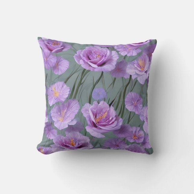 Almofada Padrão de Prlower Meadow (Frente)