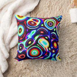 Almofada Padrão de pulso de neon vibrante