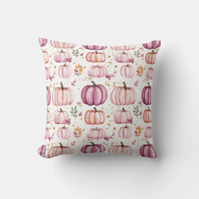 Almofada Padrão de Pumpkin de Quebra de Caqueta Cúbica (Frente)