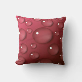 Almofada Padrão de queda de água vermelha