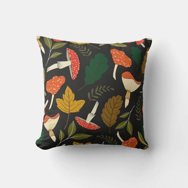 Almofada padrão de repetição de vintage sem descontinuidade (Frente)