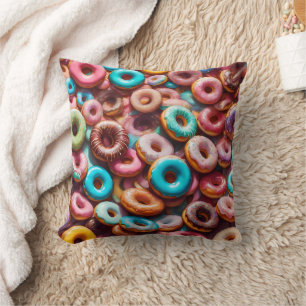 Almofada Padrão de rosquinha delicioso