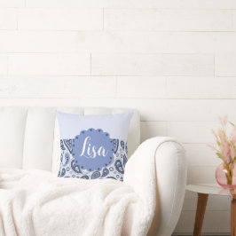 Almofada Padrão de salto azul